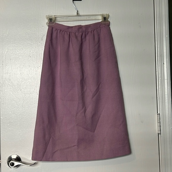 Vintage Dresses & Skirts - VINTAGE LAVENDAR UNION MADE MIDI SKIRT